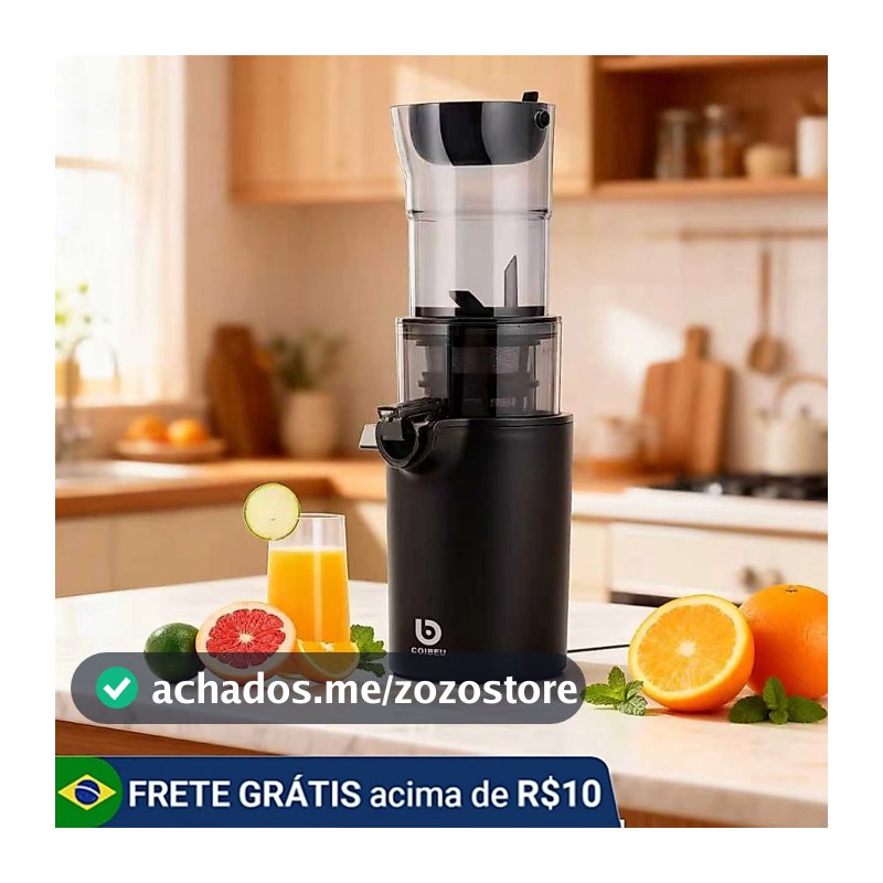 COIBEU Espremedor de frutas de grande calibre, doméstico, frutas, vegetais, separação de suco
