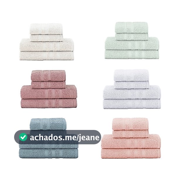Jogo Toalhas De Banho Buddemeyer Vanilla 4 Pçs 100% Algodão Macias Excelente Absorção