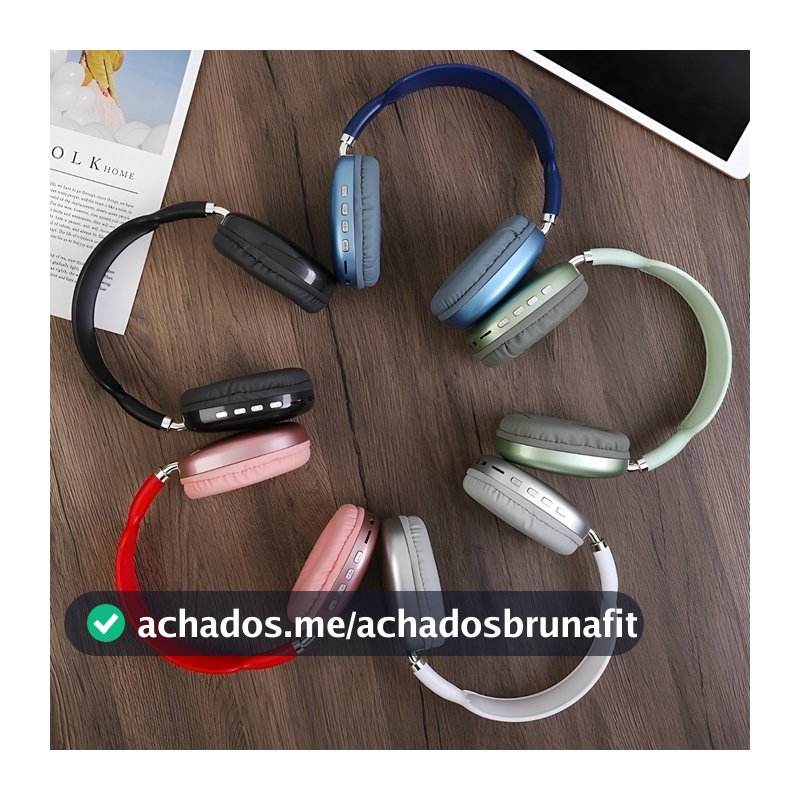 Fone De Ouvido Sem Fio Bluetooth  P9 Top Headphone