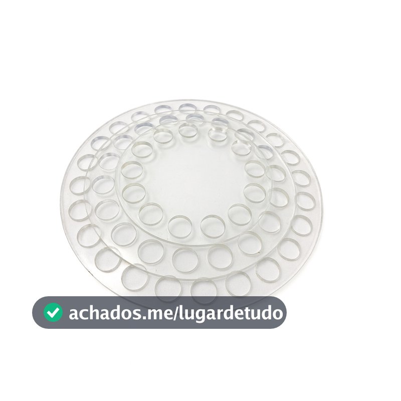 Base Acrílica Redonda Para Crochê Fio De Malha Pequena 6 A 17cm