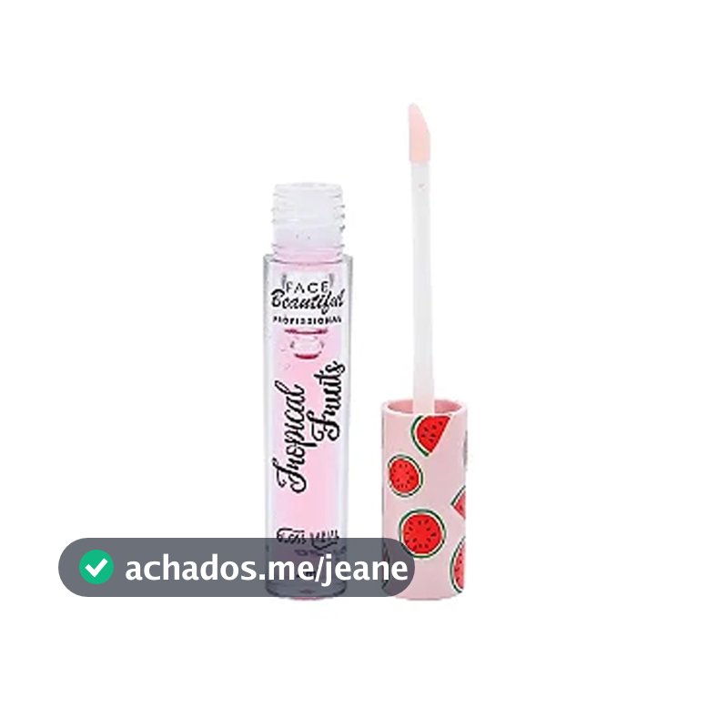 Gloss Labial Tropical Fruits Brilho Face Beautiful 4ml