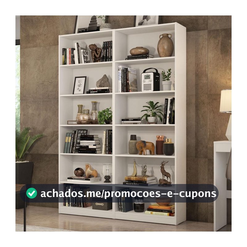 Kit Madesa com 2 Estantes Livreiro 6908