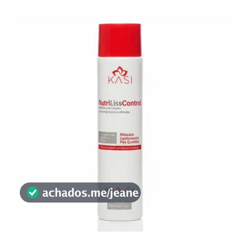Condicionador  Hidratante Nutri Liss Control Kasi 300ml | Para Cabelos Lisos, Alisados e Controle do Frizz