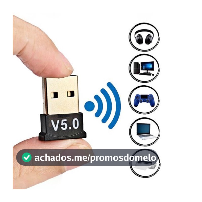 Adaptador E Receptor USB Bluetooth 5.0 Plug usb Transmissor de audio para Notebook