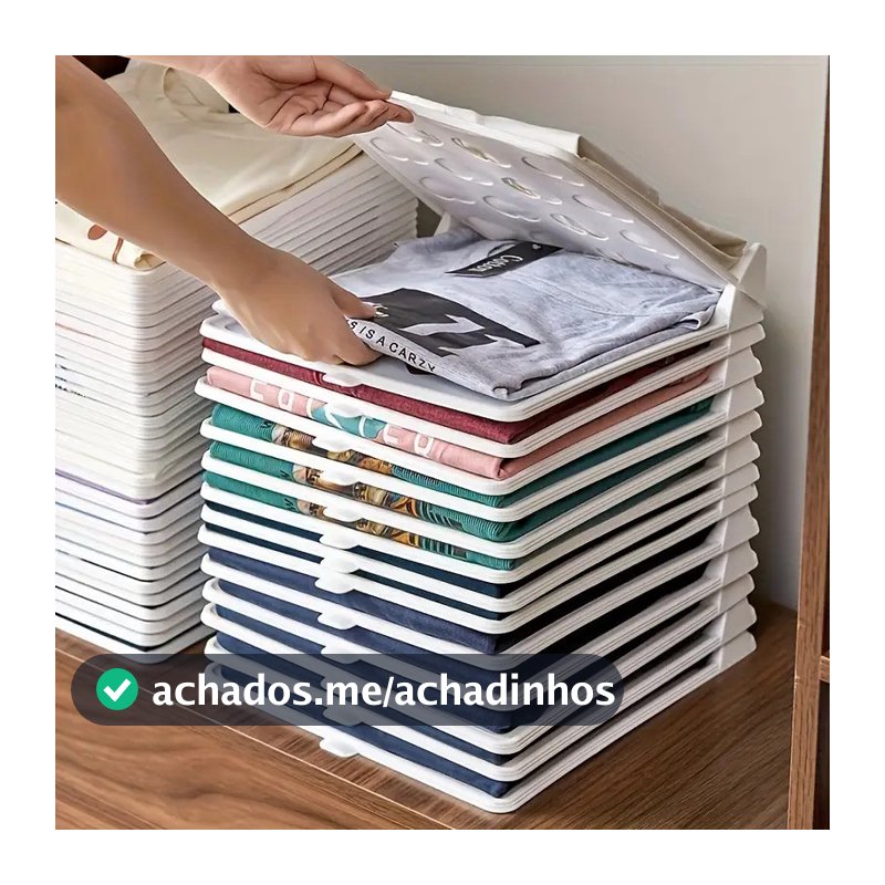 Caixa De Armazenamento De Guarda-Roupa De Plástico Dobrável Organizador De Economia De Espaço Doméstico