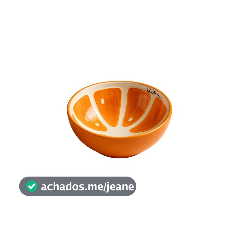 Prato em formato de Laranja de Porcelana 13cm - 500ml