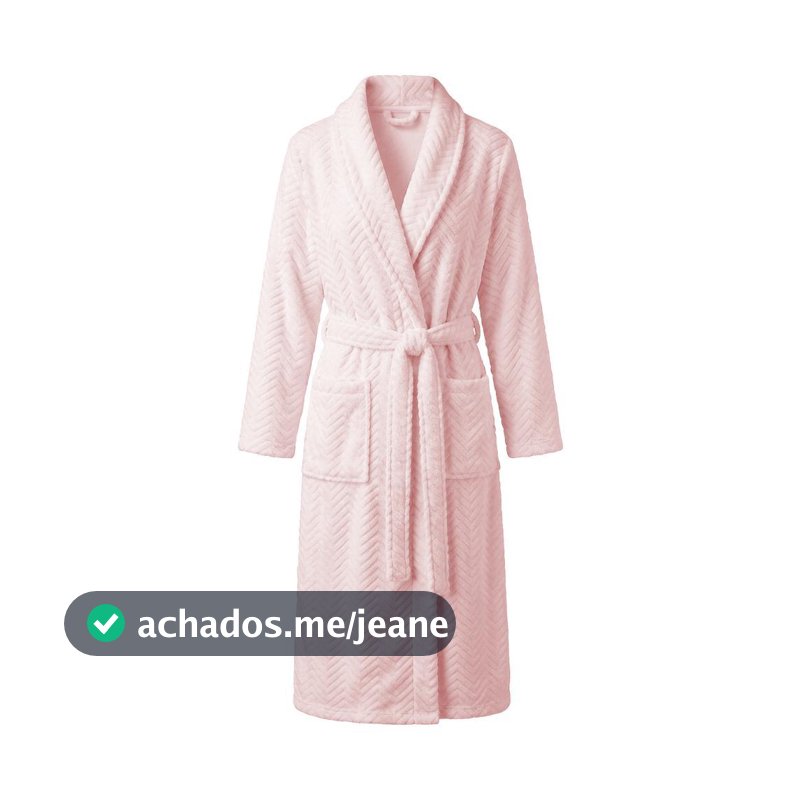 Roupão Feminino Microfibra Rosa G Cloud Macio Wolff Confortável para Casa Banho Inverno e Presente Qualidade Praticidade