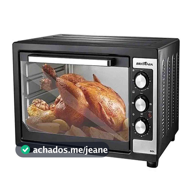 FORNO ELETRICO BANCADA BRITANIA 50 LITROS PRETO