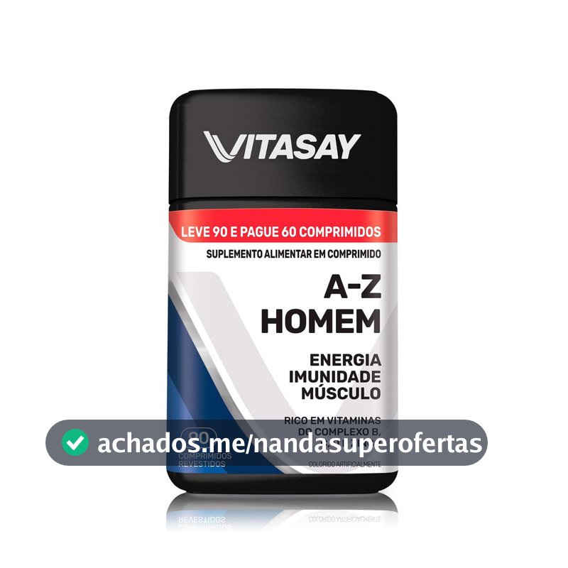Multivitamínico A-Z Homem Vitasay 90 Comprimidos