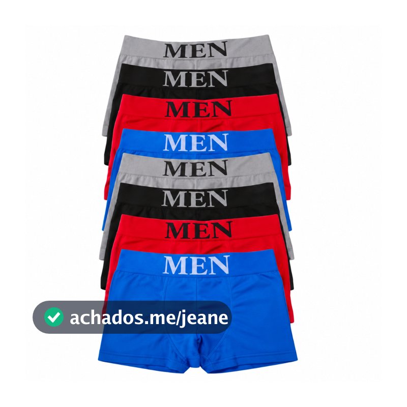 kit 10 cueca box men masculina otima qualidade com menor preço com mercado