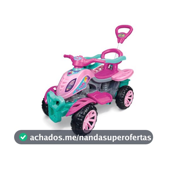 Quadriciclo Infantil Carrinho De Passeio Com Empurrador Haste Pedal Motoquinha Maral