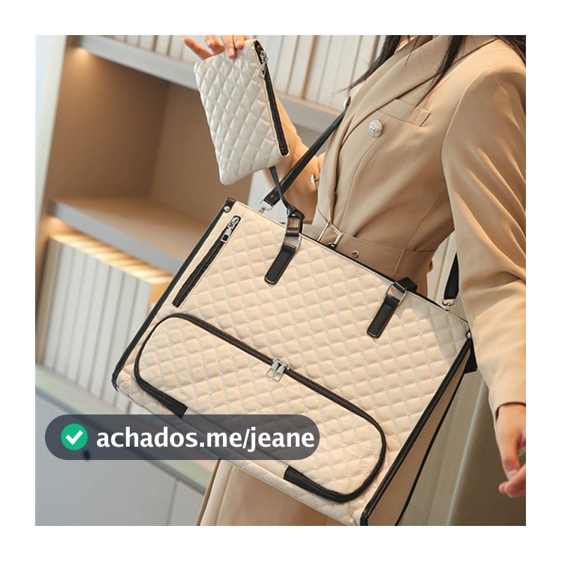 Bolsa Feminina Térmica 2 em 1 para Laptop 15.6'' e Marmita Grande Capacidade