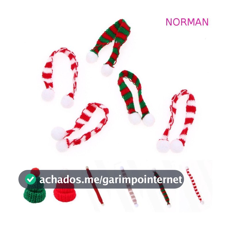 NORMAN 1 : 12 Roupas De Boneca , Boné De Simulação Cachecol De Natal , Lenço De Pescoço Acessórios Inverno