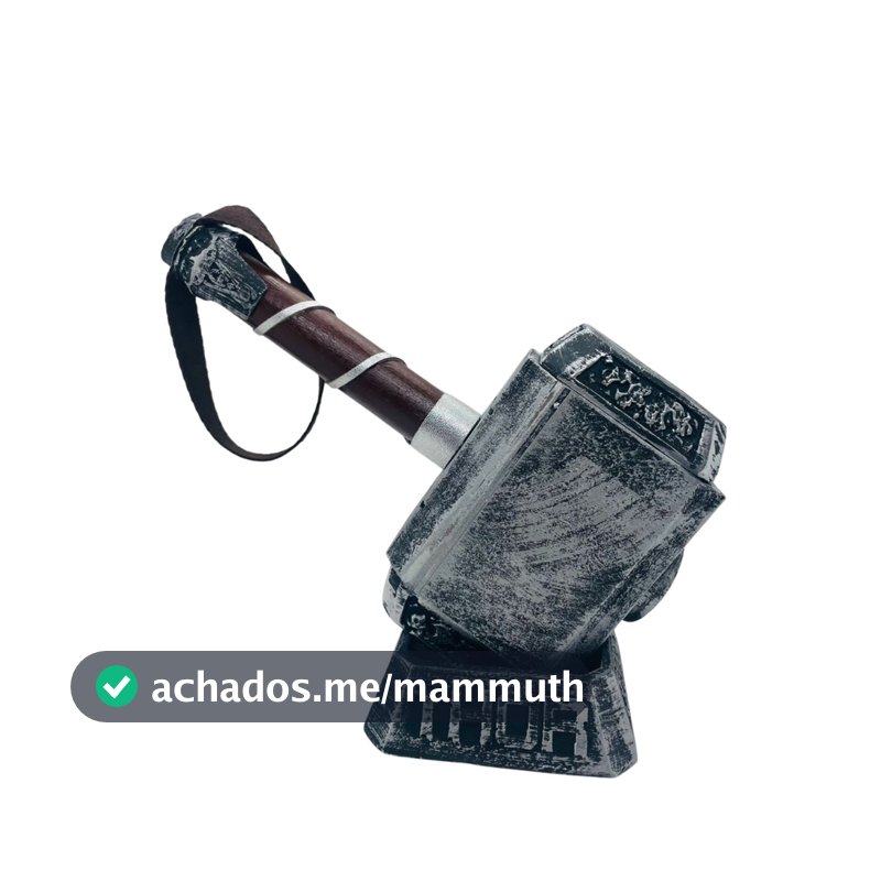 Mjolnir Martelo Thor com Base Filme Vingadores Colecionável Estatua Colecionável Decoração 30cm