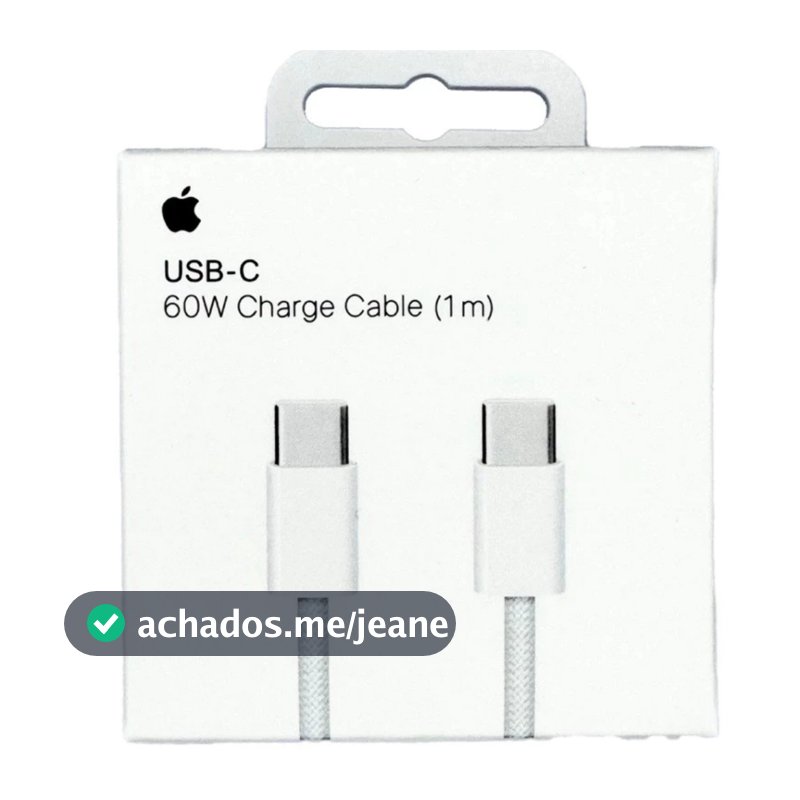 ORIGINAL APPLE - 60W Cabo USB-C/USBC Para IPhone 15/16