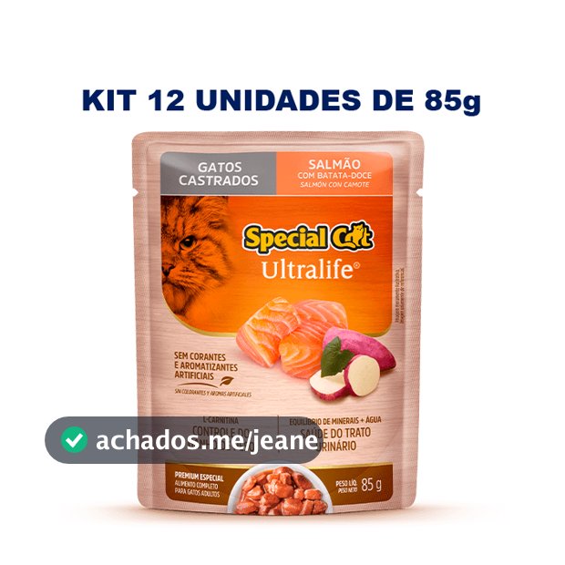 Sache Special Cat Ultralife Ração úmida para Gatos Castrados Caixa com 12un
