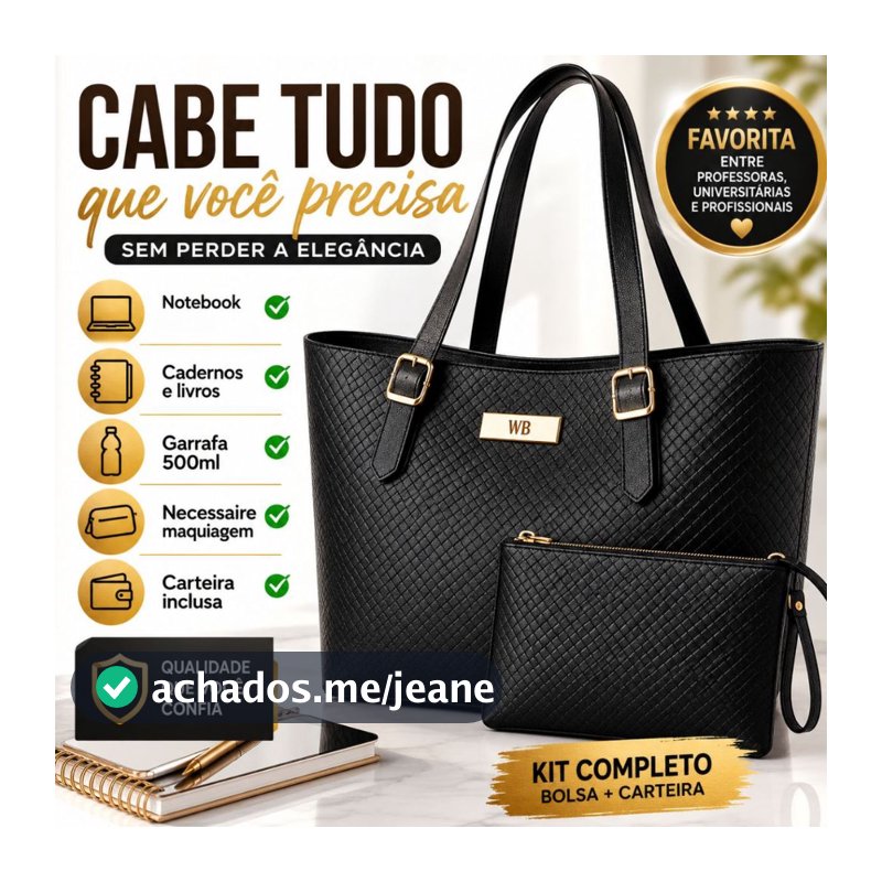Bolsa sacola grande + Nécessaire Willibags
