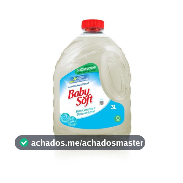 Lava Roupas Hipoalergênico Baby Soft Max Cuidado - 3L