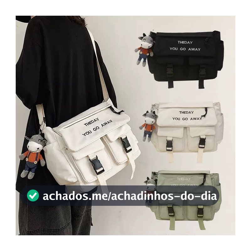 Bolsa Tiracolo Grande De Ombro Transversal De Tecido Para Viagem  jorge