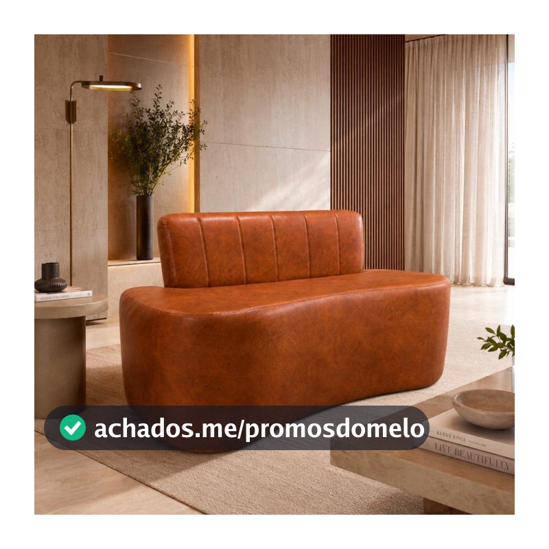 Sofá Decorativo Orgânigo Curvo Sala de Estar Recepção Estudio Estilo Feijao - KA Móveis