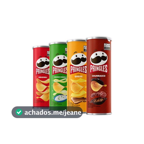 Combo Batata Pringles Sabores Sortido 4 Unidades