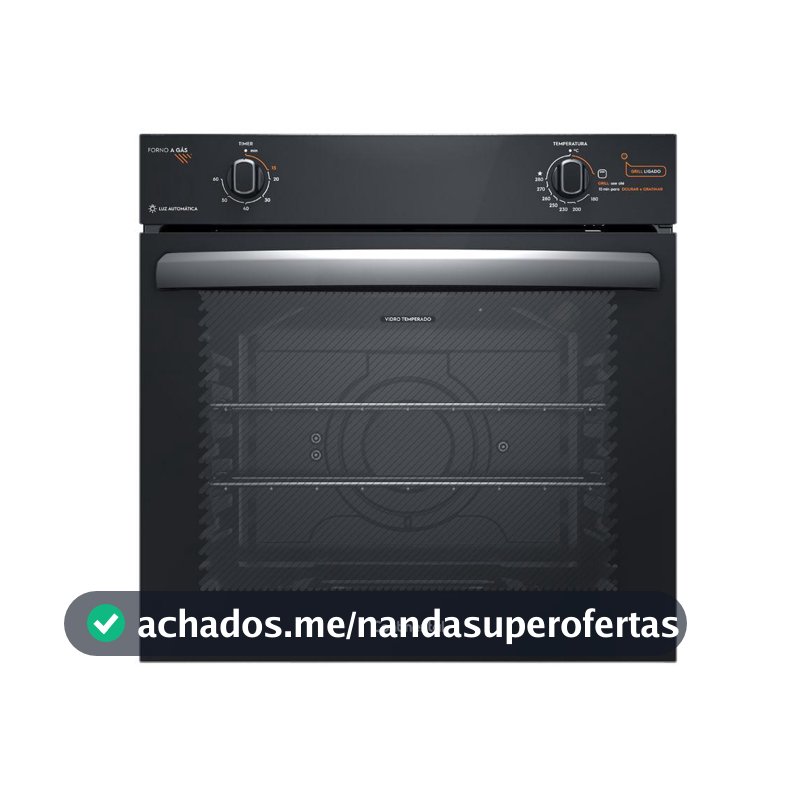 Forno de Embutir a Gás Continental 80L com TOPLimpaFácil (OC8GM)