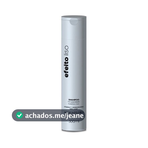 Shampoo Efeito Liso Sem Sal 300ml Acquaflora