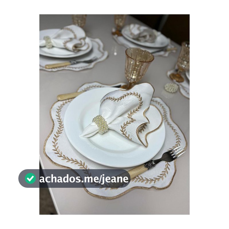 Kit Jogo Americano 4 Pçs Souplats Mesa De 2 Lugares Para Casal Namorados Mesa Posta Guardanapo Supla