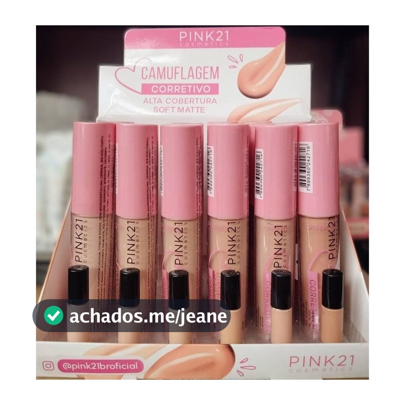 Corretivo Camuflagem 9ml (Cores Mistas) Nº 01 a 06 - Marca Pink 21 Cosmetics