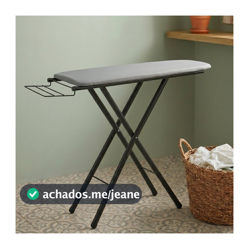 Tabua de Passar Roupa 3 Andares Técido Térmico Dobravel Extra Forte Com Porta Ferro