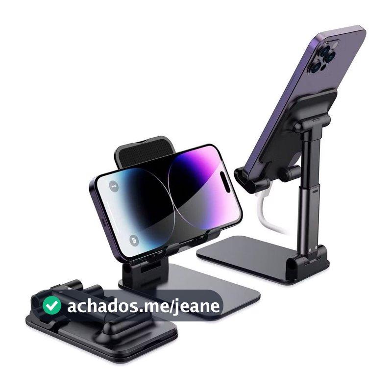 PROMOÇÃO！Atualizar！Suporte Para Celular e Tablet Dobrável Portátil Ajustável Apoio Mesa