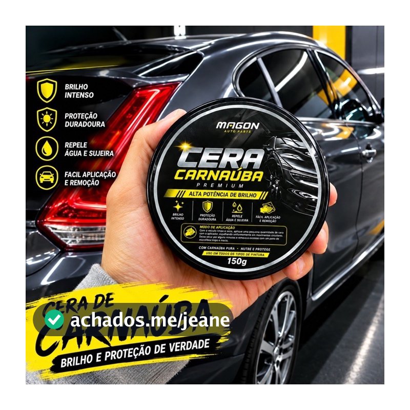Cera automotiva remove manchas queimados e arranhões