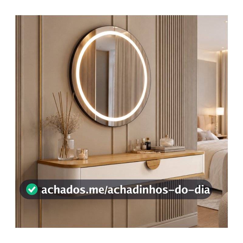 Penteadeira Suspensa Camarim com Gaveta Multifuncional para Quarto Organizador Decorativa Retrô MDF