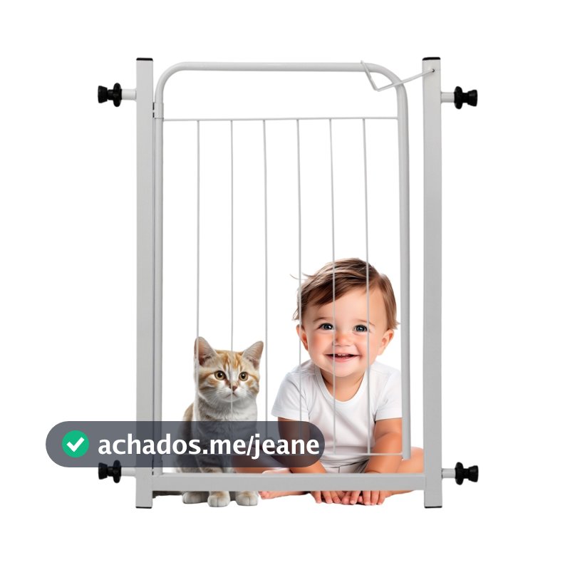 Portão Cercado Pet Criança Bebê Proteção Segurança Grade Vários Tamanhos
