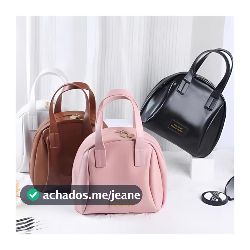 Bolsa cosmética de grande (605170-Nec) capacidade de couro para mulheres