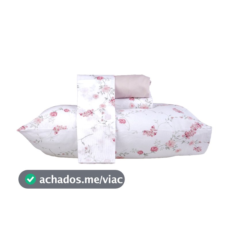Jogo de Cama 4 Peças Duplo 150 Fios 100% Algodão