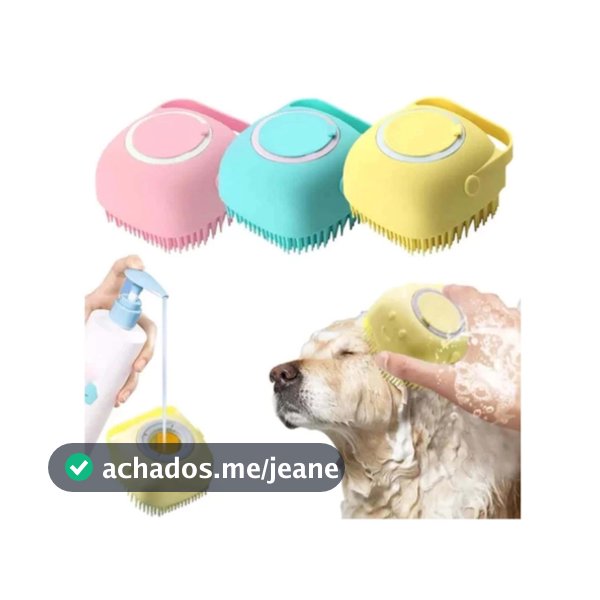 1/2/3 Esponja De Silicone Para Banho Com Dispenser Shampoo Sabonete Escova Pet Criança Adulto Cor Aleatória