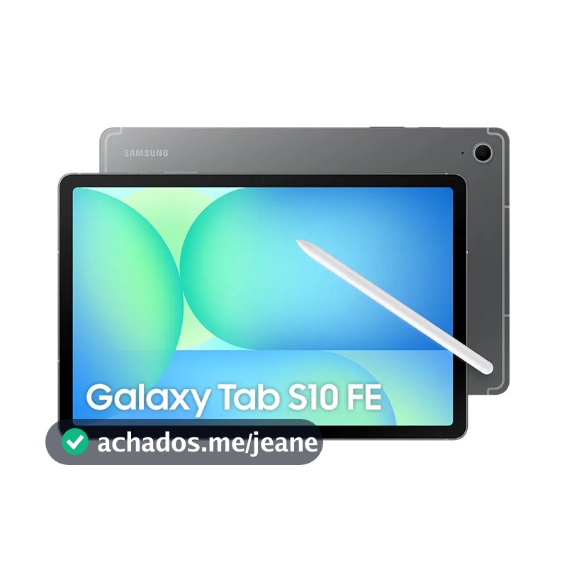 Tablet Samsung Galaxy Tab S10 FE WiFi, 128GB, 8GB, Tela 10.9 (SEM CAPA)
