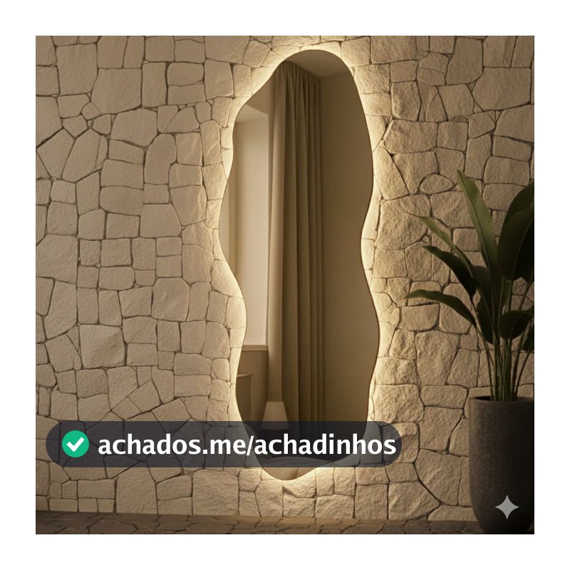 Espelho Grande Corpo Inteiro Com led Espelho Para Sala Quarto Espelho Organico