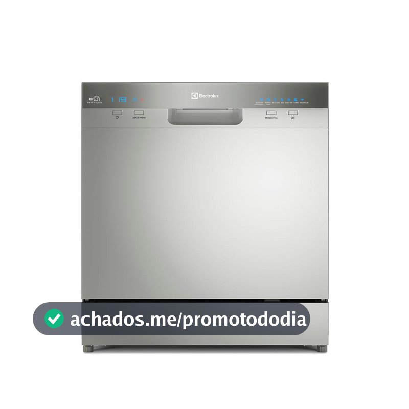 Lava-Louças Electrolux 8 Serviços Inox com Função Higienizar (LL08S)