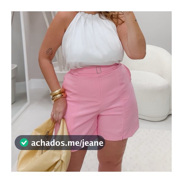 shorts de alfaiataria com cinto plus size e slim moda feminina pronta entrega com forro de qualidade
