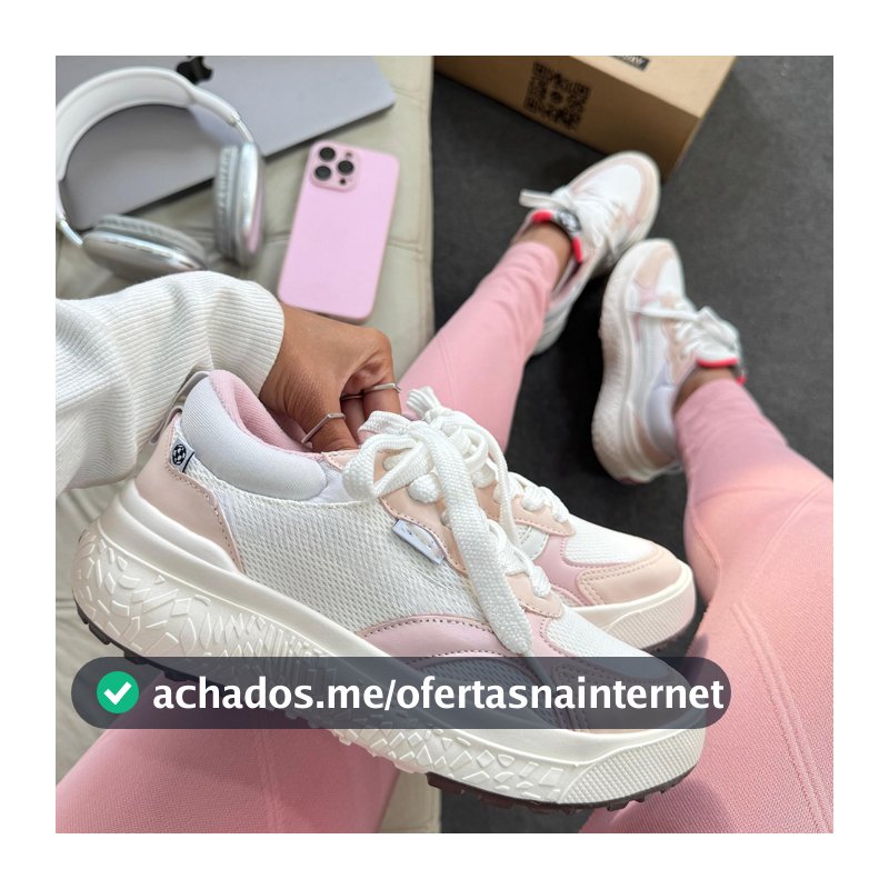 Tênis Feminino Blogueira Casual Academia Confortável Leve Macio