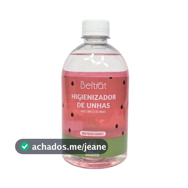 Higienizador Melancia Beltrat de Unhas Com Essência de Melancia 500ml