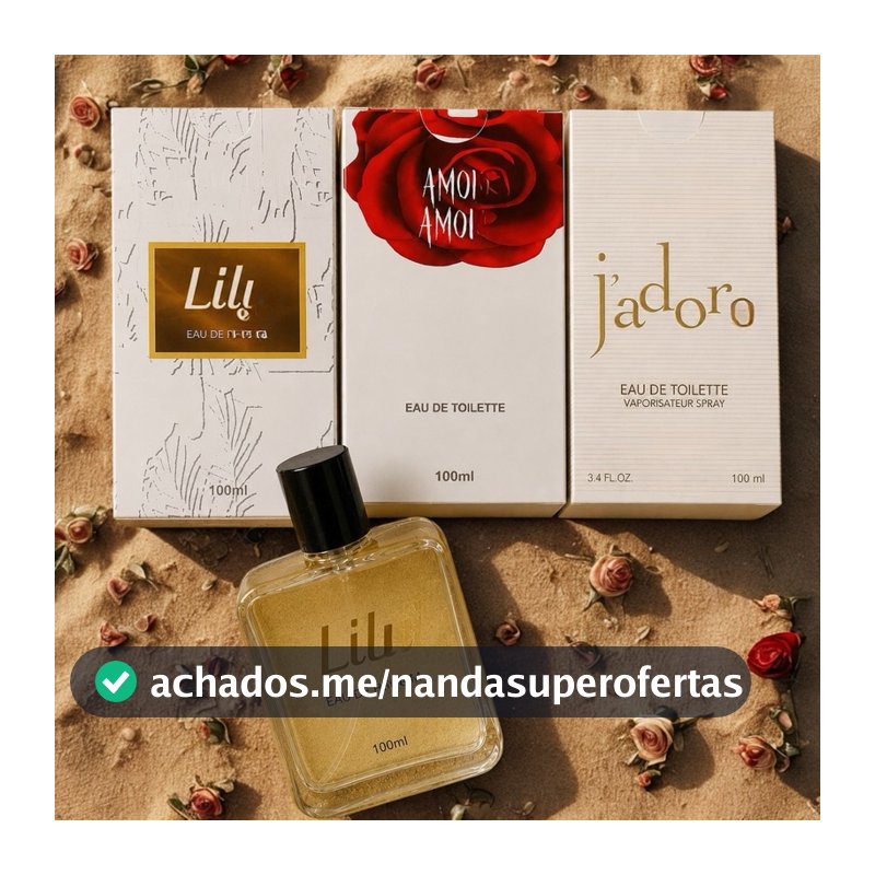 Kit 3 Perfumes Feminino Premium 100ml – Fragrâncias Inspiradas nos Grandes Sucessos da Perfumaria