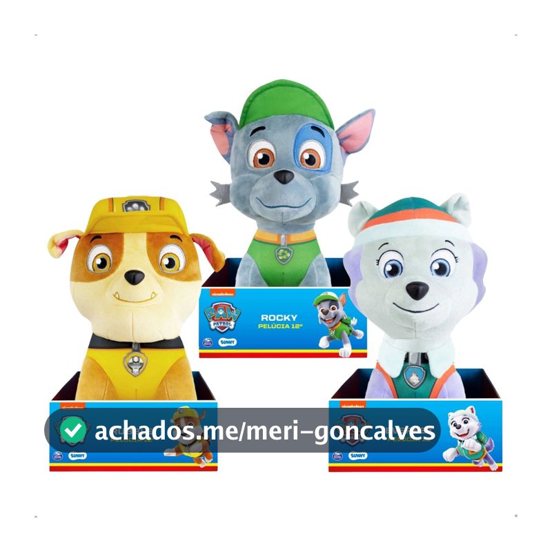 Patrulha Canina Brinquedos Pelúcia Boneco Infantil Tamanho G Original Sunny