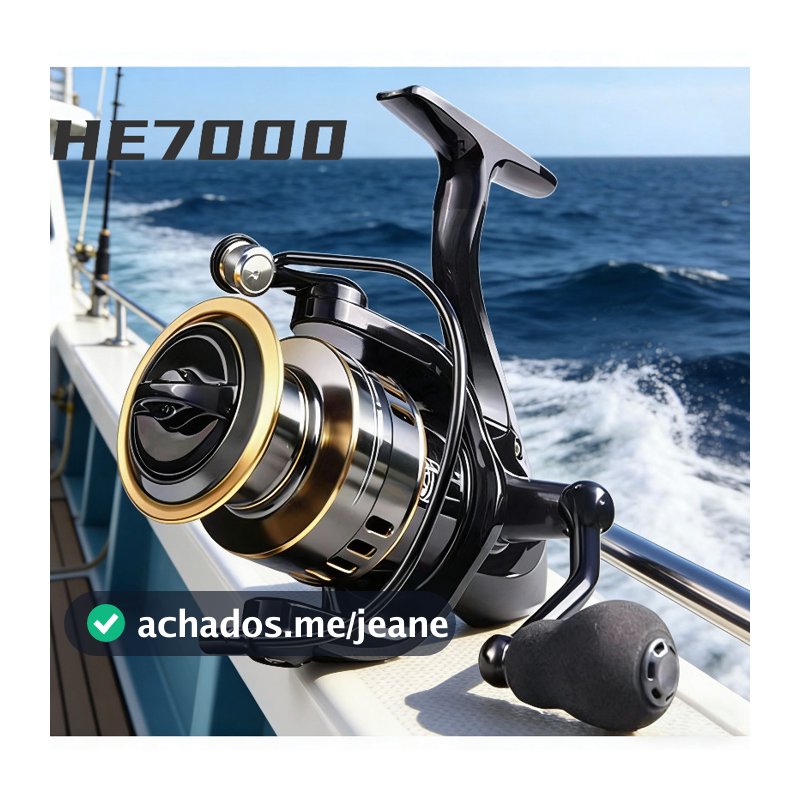 Carretel Giratório HD7000 10kg De Pesca Com Capacidade Máxima De Carga , Ideal Para Em Mar Profundo
