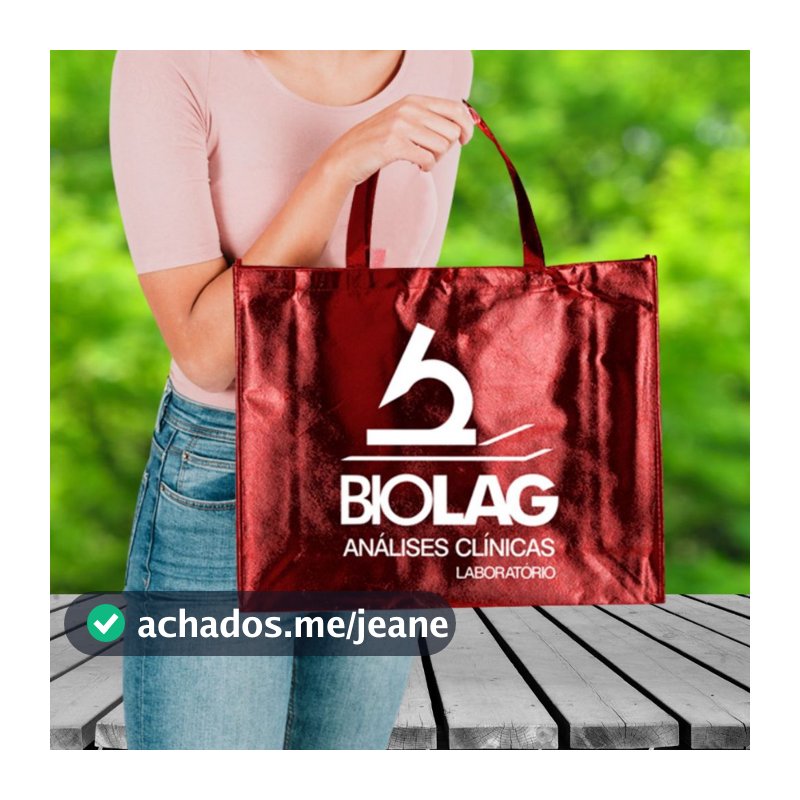 Kit 50 Sacola Tnt Metalizado 45x35x11 Personalizada C/ Logo