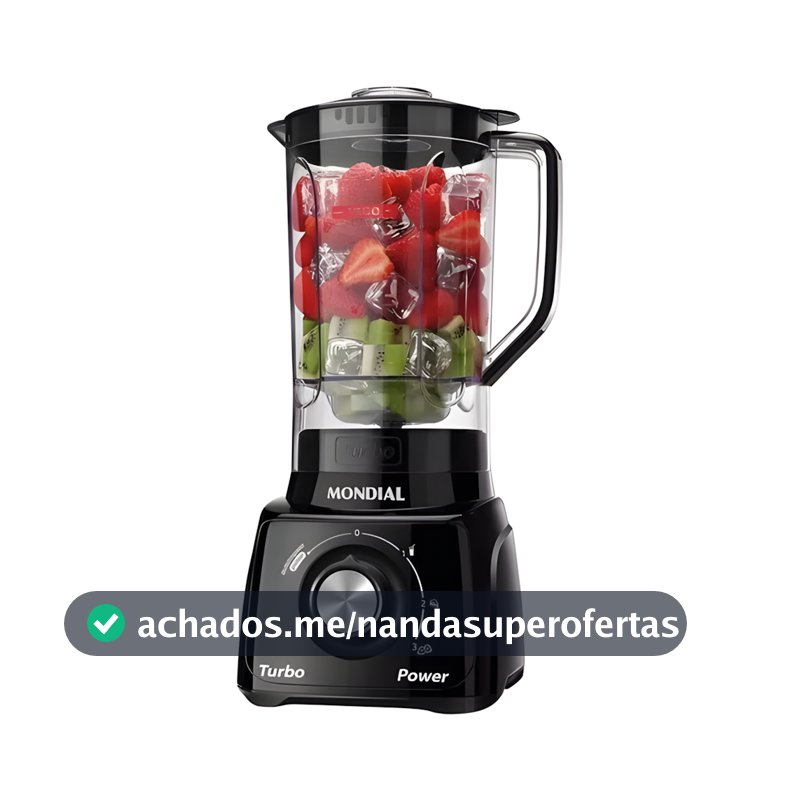 Liquidificador Mondial L‑99 Turbo 550 W 3 Velocidades