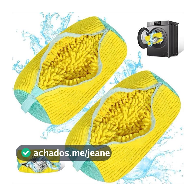 Saco De Lavar Sapato Tênis Na Máquina Proteção Anti Deformação Saco De Viagem E Armazenamento Lavanderia Em Malha
