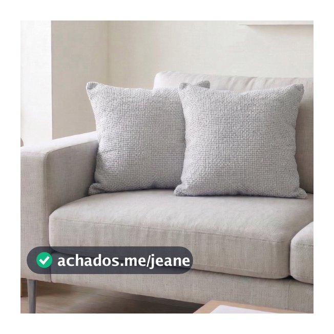 Kit 2 Capas de Almofadas Palazzo 45cm x 45cm Tecido Premium de Luxo Moderno Cores Neutras e Modernas